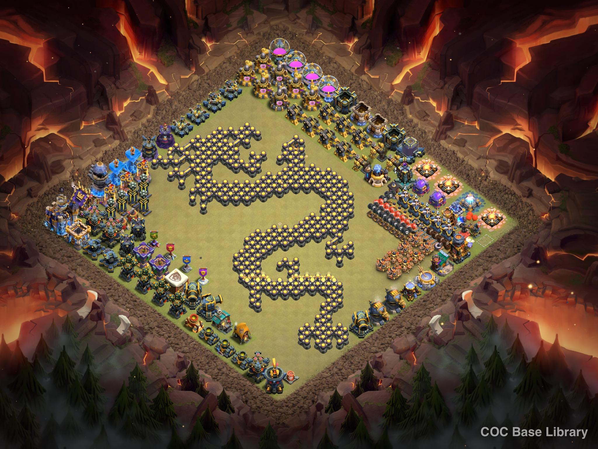 TH18 Farming base layout: TH18 CoC Troll Base Layout